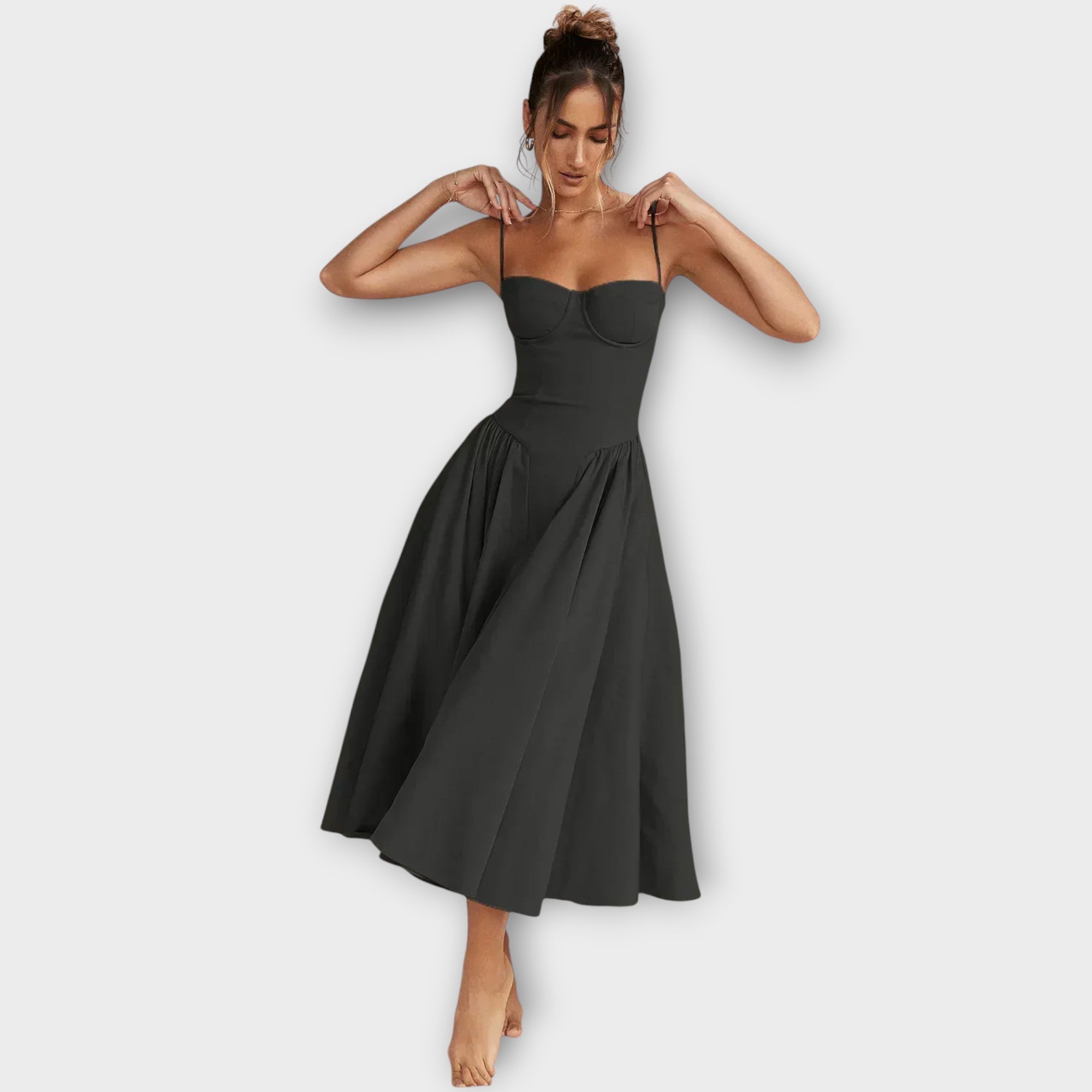 Gesine - Sleeveless Corset Midi Dress