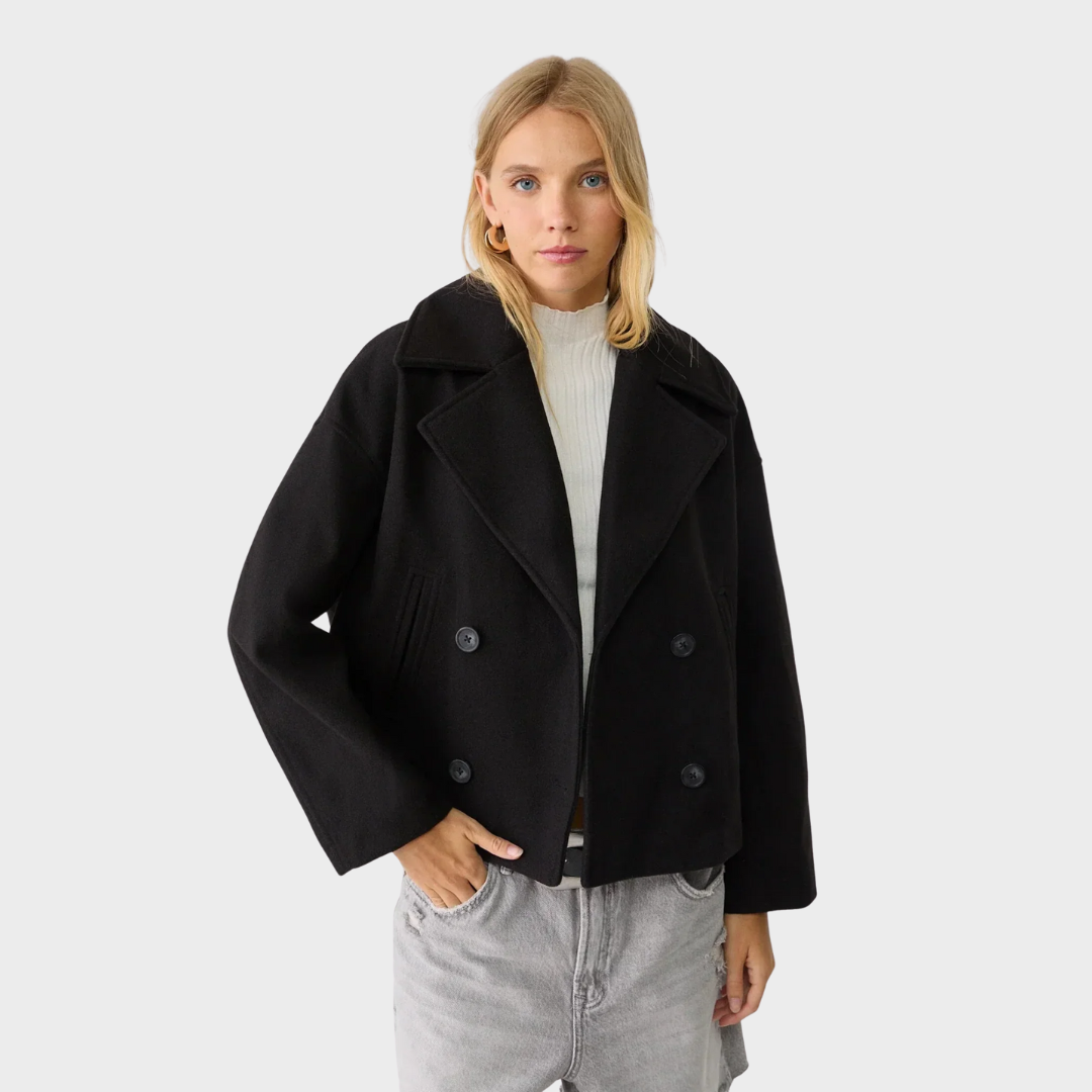 Aria | Winter Cropped Wool-Blend Jacket
