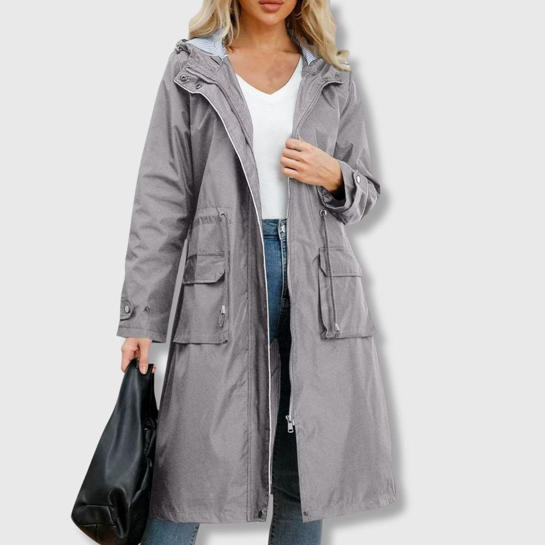 Julia | Stylish Trench Coat with Hood