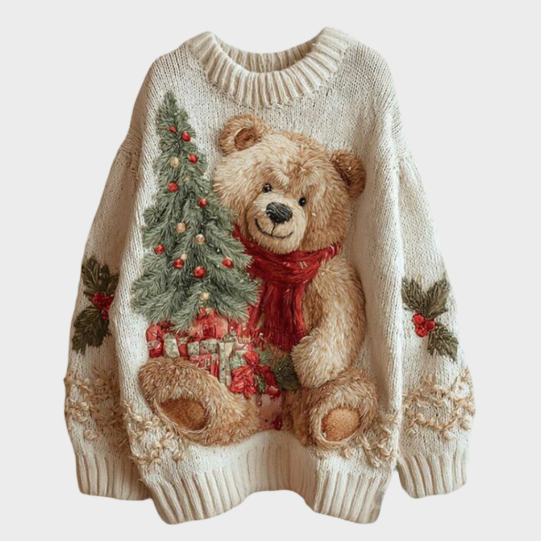Poppy | Christmas jumper with festive details