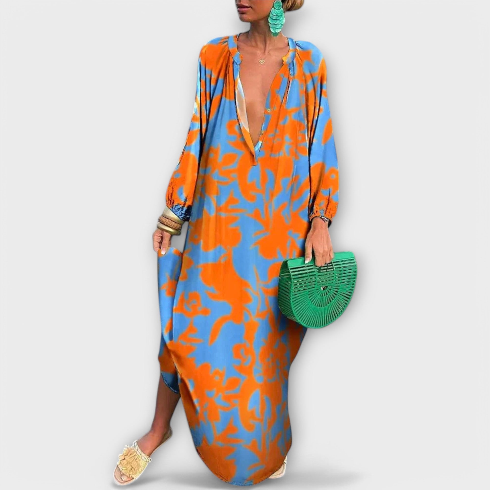 Alice - Bohemian Long Sleeve Maxi Dress