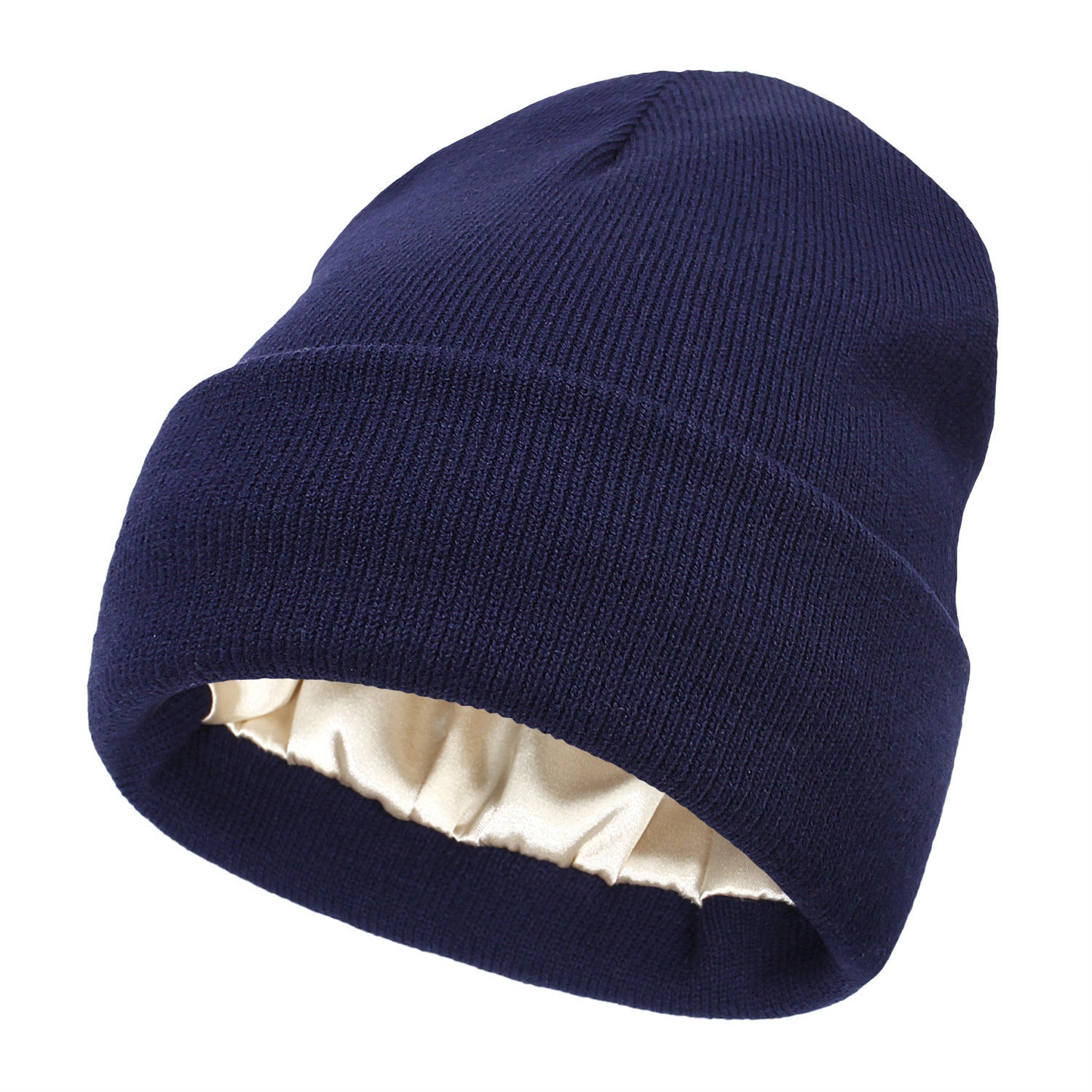 Elegant Satin-Finish Beanie